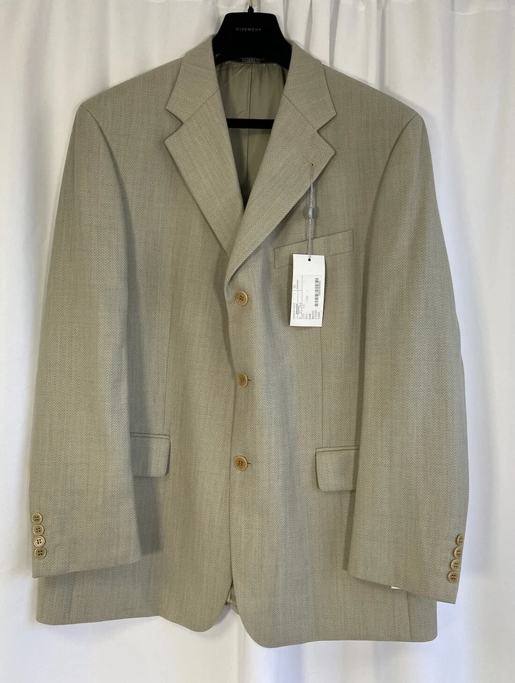 BNWT Louis Feraud Jacket pure wool Grey Blazer Soft Smart Classic size 26 - Image 1 of 4