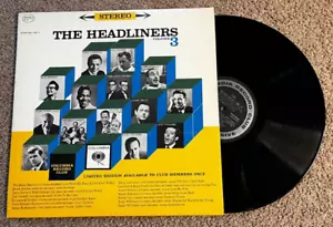 The HEADLINERS Volume 3 1962 Columbia Record Club GS-11 Vinyl LP Stereo - Picture 1 of 5