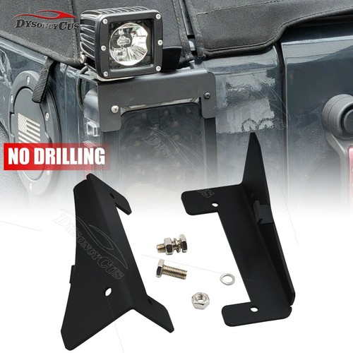 Rear Backup Reverse Tail Light Bar Mount Brackets Fit Jeep Wrangler JK 07-17 - Foto 8