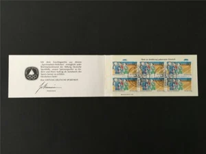 GERMANY STAMP BOOKLET 1982 SPORTS AID OLYMPIC COMMITTEE RUNNING JOGGING m2450 - Picture 1 of 4