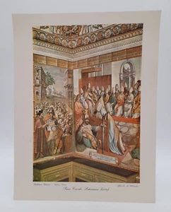 Primo Concilio Lateranense - Biblioteca Vaticana stampa riproduzione - Picture 1 of 2