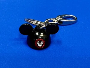 Mickey Mouse Black Ears Rhinestone Accented Disney Keychain, Key Chain Ring - Imagen 1 de 11