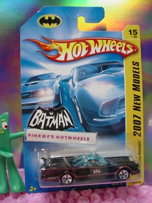 2007 Hot Wheels 1966 TV Series BATMOBILE #15 black;smooth🦇 Batman✰New Models✰ - Image 1 of 3