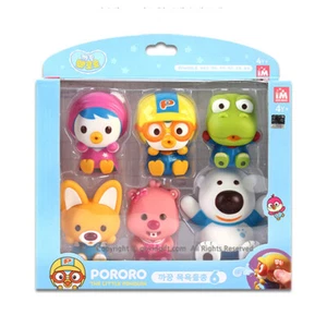Pororo & Friends Bath Toy (6pcs) Pororo+Crong+Loopy+Eddy+Petti+Poby - Picture 1 of 5