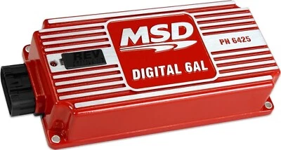 NEW MSD DIGITAL 6AL IGNITION CONTROL BOX,RED,REV LIMITER,520-540V,4-6-8 CYLINDER - Image 1 of 4