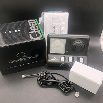 Señalizador de anillo telefónico amplificado ClearRing Clear Sounds CR200 alerta intermitente Foto 1 de 4