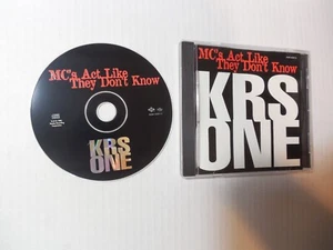 KRS-One MC's Act Like They Don't Know CD 1995 Jive – 01241-41570-2 Tested - Imagen 1 de 8