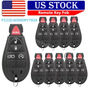Lot 10 Replacement For 2008 2009 2010 Chrysler 300 Remote Car Key Fob IYZ-C01C - Picture 1 of 9