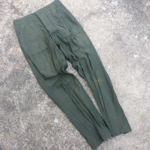 Vintage 60s 70s New NOS Vietnam War Army Military Chino Khaki Pants 32 Deadstock - Picture 1 of 11