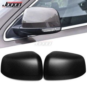 Matte Carbon Rear View Mirror Cover Cap Trim For Dodge Durango SRT SXT 2011-2023 - Picture 1 of 11