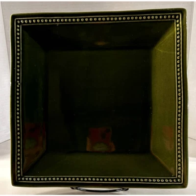 Plato de cena Pier 1 Imports Spice Route clavo cuadrado con cuentas 10,5" **Retirado**  Foto 1 de 4