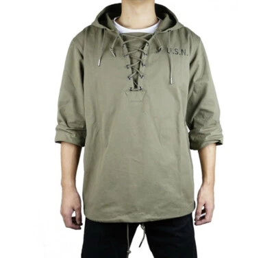 WW2 WWII US UNIFORM USMC HBT ARMY GREEN Field Coat Jacket Outwea - Image 1 of 4