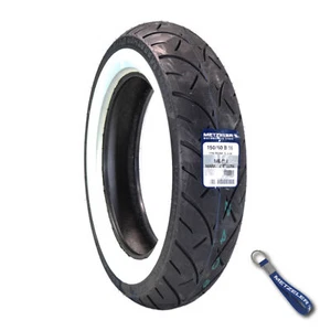 Neumático trasero Metzeler ME 888 Marathon Ultra blanco pared 150/80 B16 REINF con llavero - Imagen 1 de 9