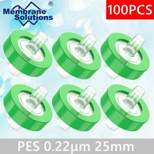 Filtro de jeringa PES (polietersulfona) 0,22 μm 25 mm hidrófilo no estéril 100/pk - Imagen 1 de 12