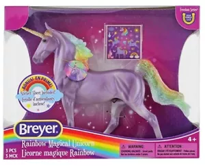 Unicorno magico arcobaleno serie Breyer Classic/Freedom #880064 - Foto 1 di 1
