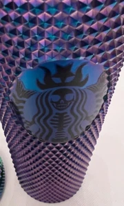 Oil Slick Becher mit Skelton kein Stroh, KEIN LOGO, KEIN STROH schillernd - Bild 1 von 11