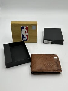 Denver Nuggets Genuine Leather NBA Slider Wallet Stylish Durable Well-Made 👀 - Picture 1 of 12