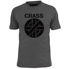 Mens Crass Logo T Shirt Punk Ignorant Anarchy 