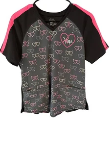 Cherokee Infinity Breast Cancer Awareness V-Neck Scrub  Top CK702 Size Small - Picture 1 of 6