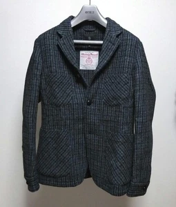 United Arrows Dark Grey Harris Tweed Tailored Jacket M - Picture 1 of 12