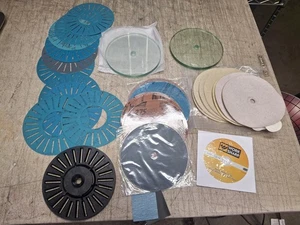 Work Sharp (2) Tempered Glass Wheel WS3000 Tool Sharpener Abrasive Kit Lot Set - Picture 1 of 23