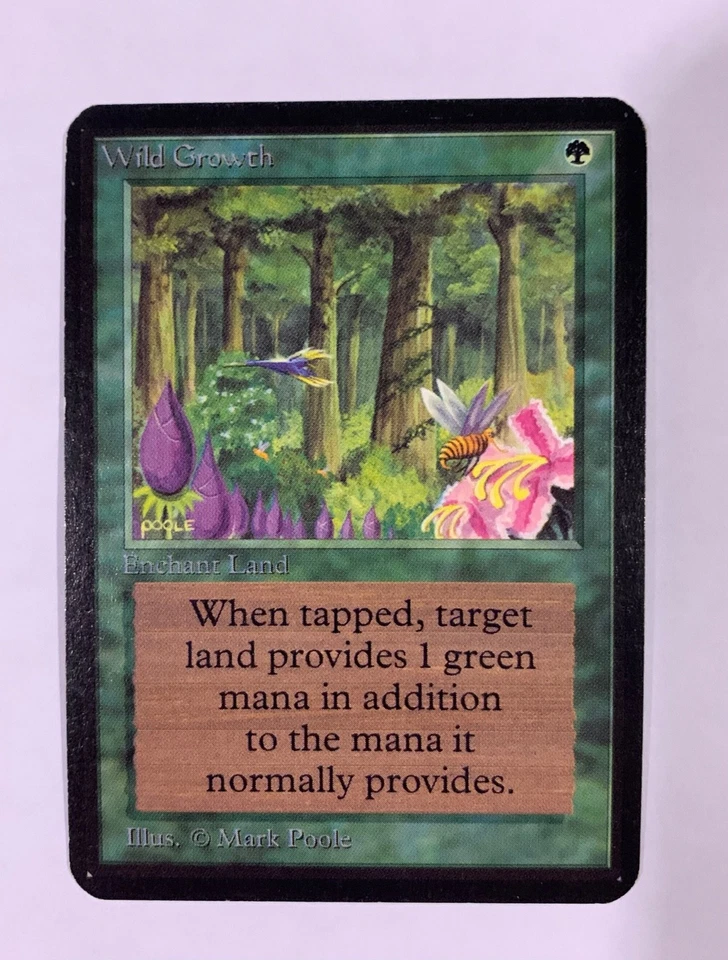 MTG Wild Growth Alpha English "Vintage" - Image 1 of 2