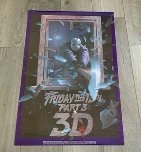Vintage 1982 Freitag der 13. Teil 3 III 3D FILMPLAKAT 24x36 - Bild 1 von 7