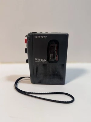 Sony TCM-354V Handheld Portable Tape Cassette Voice Recorder Parts/Repair - Image 1 of 4