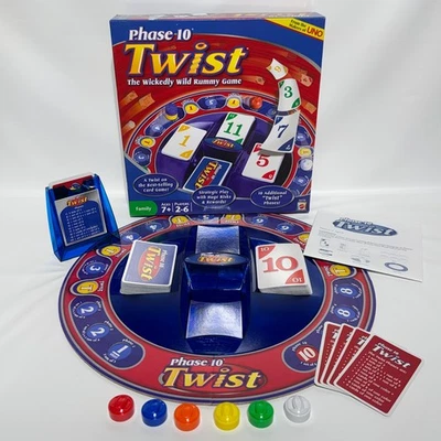 Phase 10 Twist Rummy Card Game Mattel 2010 Complete - Image 1 of 4