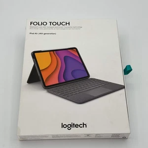 Logitech Folio Touch iPad Air 4th Generation Black Tablet Case New Open Box - Picture 1 of 11