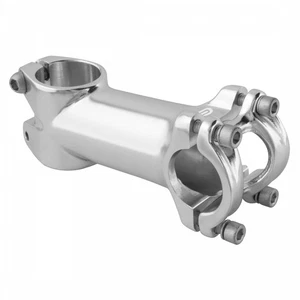 Pure Cycles Threadless Stem Road 90mm 25.4mm 1-1/8 in 7 Deg Silver Aluminum - Picture 1 of 2