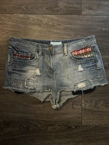 Joe Browns Denim Shorts Size UK 12 Festival Summer Beach Pool 🏝️🏖️ - Picture 1 of 7