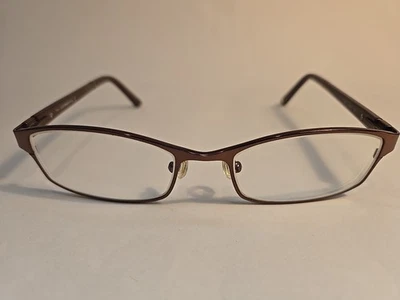 Liz Claiborne L384 OYGF Gafas de Diseñador Marrón/Bronce 51-17-130 Bisagras Flexibles Foto 1 de 4