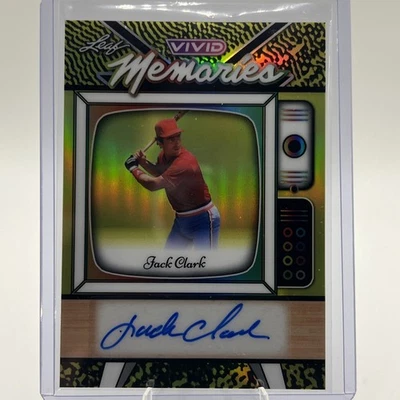 Hoja Vivid Jack Clark STL 2025 Cardinals recuerdos vívidos automático 1/1 uno de uno Foto 1 de 2