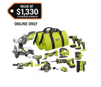 RYOBI Combo Kit  PCL2200K3N Kit - 12 pieces - Image 1 of 2