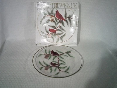 Fifth Avenue Crystal Cardinal Serving Tray/Platter And Box - Image 1 of 3