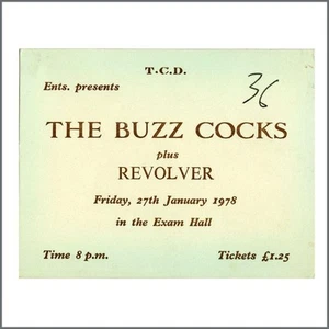 The Buzzcocks Trinity College Dublin 1979 Konzertkarte (Irland) - Bild 1 von 1