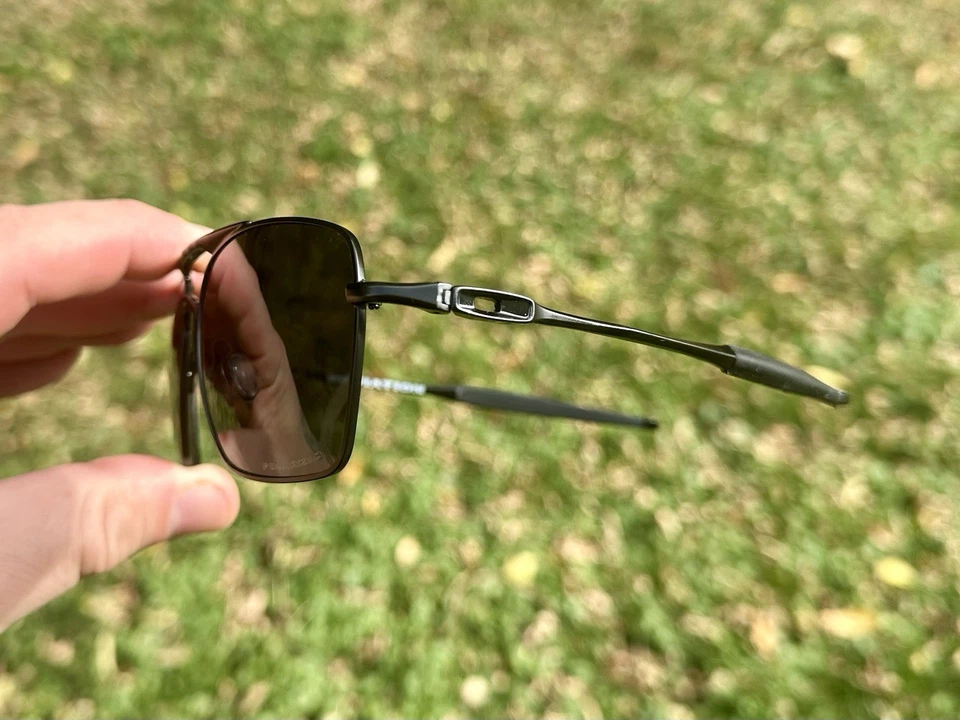 Oakley Deviation Satin Black Polarized Sunglasses Including Case - Image 1 of 4