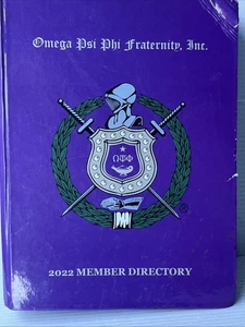 Omega Psi Phi Fraternity Member Directory 2022 History Founders Book - Picture 1 of 17