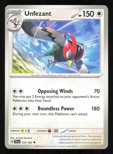 Unfezant 135/162 Regular Near Mint Pokemon TCG S&V Temporal Forces TEF - Bild 1 von 1
