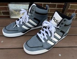 Adidas Raleigh 9TIS Mid Herren Größe 9,5 grau schwarz weiß Basketballschuhe Turnschuhe - Bild 1 von 6