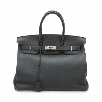 Accesorios de metal plateado Hermès Birkin 35 Le Tournay Togo Ardoise T:2015 Foto 1 de 4