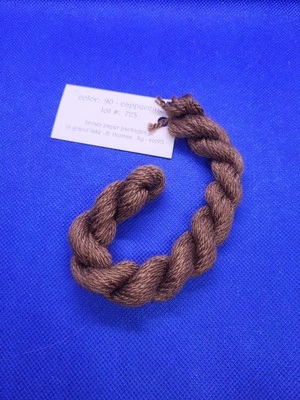 One Skein Silk & Ivory "Cappuccino" #90 50% Silk/50% Wool Thread Switzerland - Image 1 of 3