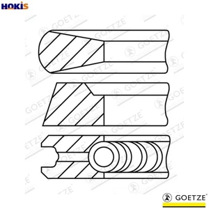 4x PISTON RING KIT 08-178200-00 STD FOR OM 314.970 3.8L 4cyl OM353.950 5.7L - Picture 1 of 10