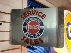 LETRERO PUBLICITARIO STUDEBAKER SERVICE AÑOS 50 MONTAJE EN PARED GIRATORIA - Imagen 1 de 2