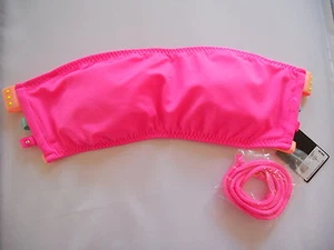 VICTORIA'S SECRET PINK / MULTI COLOR STRAPPY BANDEAU BIKINI TOP NWT 2N6J  - Picture 1 of 3