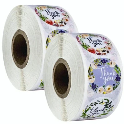 1000 Sheet 1" Thank You Stickers Thank You For Supporting Small Business Labels - Image 1 of 4