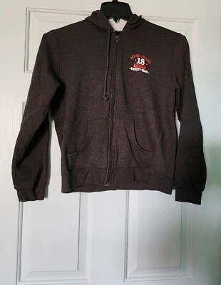 Moletom com capuz Mudd Juniors grande cinza zíper completo frontal  - Imagem 1 de 3