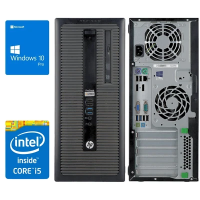 HP ProDesk 600 G1 Mini Tower i5-4570 (3.2GHz) DVD 8/16GB - 240/480/960GB Win 10 - Bild 1 von 4