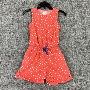 Mini Boden Romper Girls 10 Playsuit Polka Dot Cotton Shorts Sleeveless Tank - Picture 1 of 9